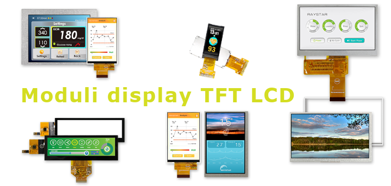 Moduli display LCD personalizzabili
